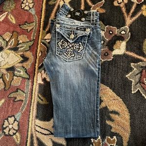Miss Me Bootcut Jeans Cross Pocket Size 26 Leg 32